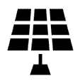 Solar panel icon