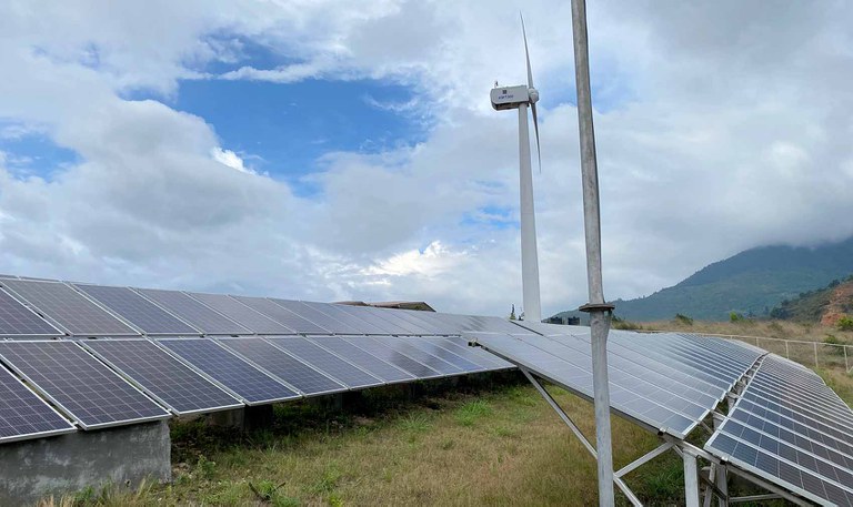 Solar and wind site near Paro, Bhutan