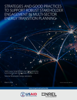 Strategies and Good Practices To Support Robust Stakeholder Engagement in Multi-Sector Energy Transition Planning